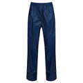 Navy - Front - Regatta Professional Womens-Ladies Packaway Rain Trousers