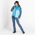 Crystal Seas-Capri Blue - Lifestyle - Dare 2B Womens-Ladies Diverse II Waterproof Jacket