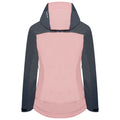 Powder Pink-Bluestone - Close up - Dare 2B Womens-Ladies Diverse II Waterproof Jacket