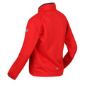 Fiery Red - Close up - Regatta Childrens-Kids Highton Lite II Soft Shell Jacket