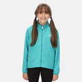 Turquoise - Back - Regatta Childrens-Kids Highton Lite II Soft Shell Jacket