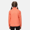 Fusion Coral - Side - Regatta Childrens-Kids Highton Lite II Soft Shell Jacket