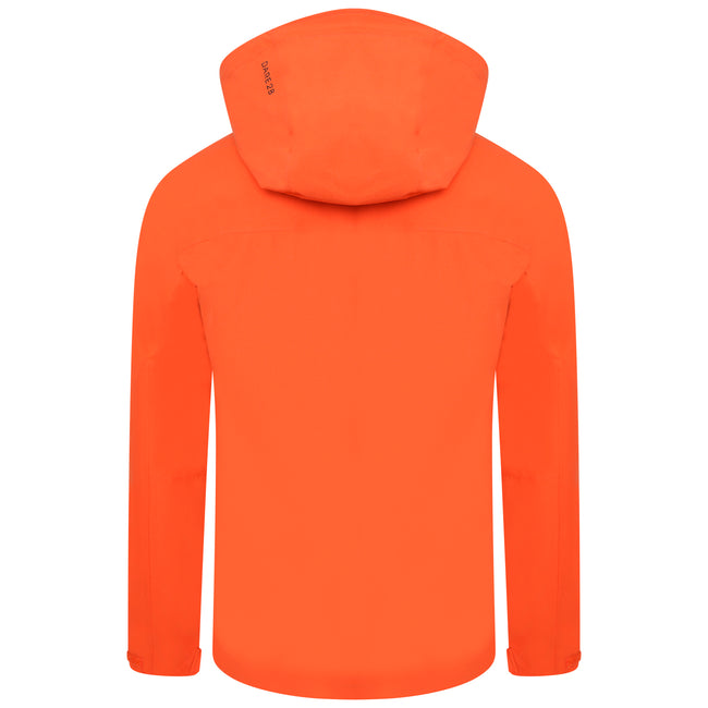 Burnt Salmon - Back - Dare 2B Mens Switch Out Recycled Waterproof Jacket