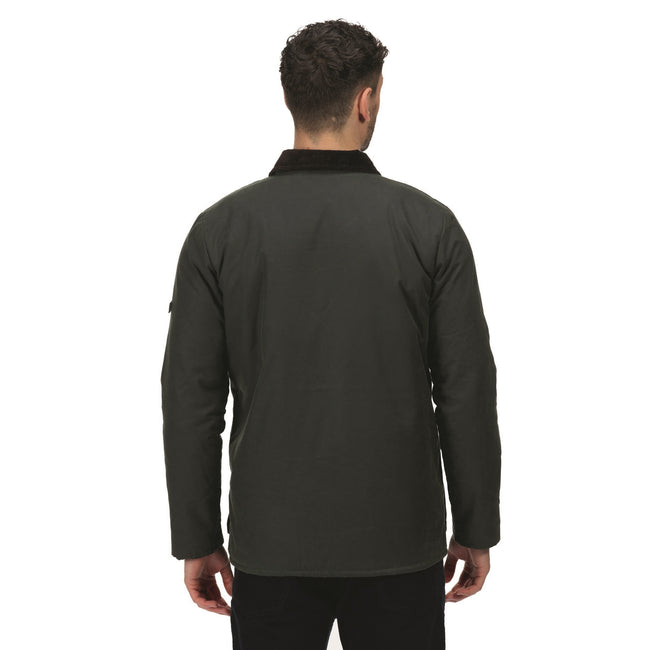 Dark Khaki - Side - Regatta Professional Mens Waxed Jacket