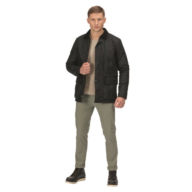 Black - Lifestyle - Regatta Professional Mens Waxed Jacket