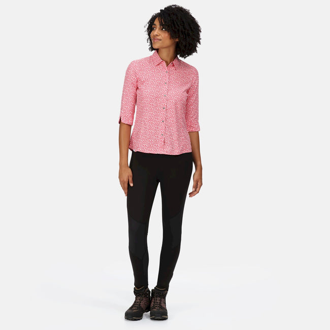 Tropical Pink - Back - Regatta Womens-Ladies Nimis IV Floral Shirt