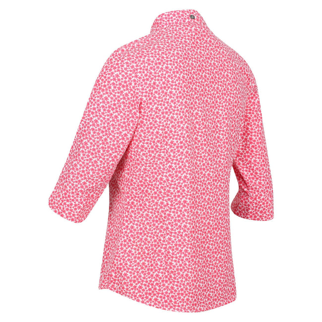 Tropical Pink - Close up - Regatta Womens-Ladies Nimis IV Floral Shirt