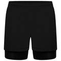 Black - Front - Dare 2B Mens Recreate II 2 in 1 Shorts