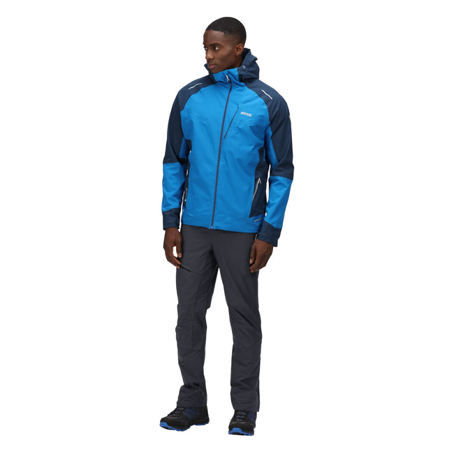 Imperial Blue-Moonlight Denim - Back - Regatta Mens Highton Pro Waterproof Jacket