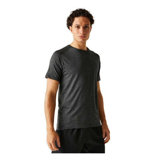 Black - Front - Dare 2B Mens Persist Marl T-Shirt
