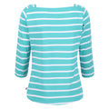 Turquoise-White - Lifestyle - Regatta Womens-Ladies Polexia Stripe T-Shirt
