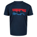 Moonlight Denim - Front - Regatta Childrens-Kids Alvarado VI Mountain T-Shirt
