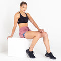 Mesa Rose-Powder Pink - Side - Dare 2B Womens-Ladies The Laura Whitmore Edit Sprint Up 2 in 1 Shorts