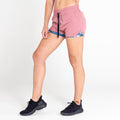 Mesa Rose-Powder Pink - Pack Shot - Dare 2B Womens-Ladies The Laura Whitmore Edit Sprint Up 2 in 1 Shorts