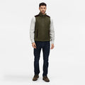 Dark Khaki - Side - Regatta Professional Mens Fleece Body Warmer
