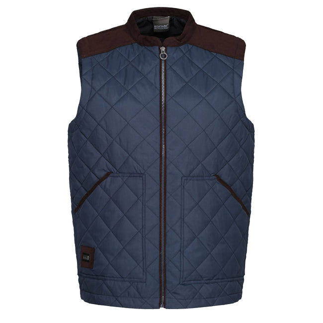 Navy - Front - Regatta Professional Mens Quilted Body Warmer