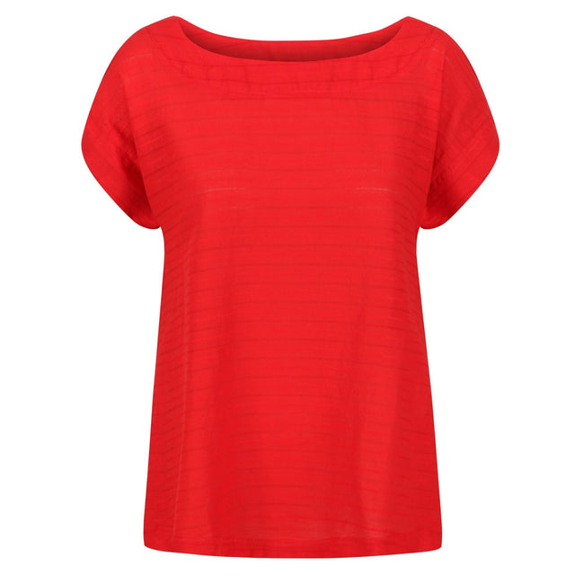 True Red - Front - Regatta Womens-Ladies Adine Stripe T-Shirt