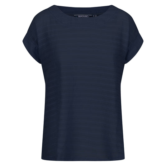 Navy - Front - Regatta Womens-Ladies Adine Stripe T-Shirt
