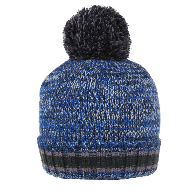 Navy - Front - Regatta Childrens-Kids Davin IV Knitted Beanie
