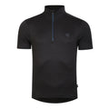 Black - Front - Dare 2B Mens Pedal It Out Lightweight Jersey