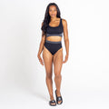 Black-Charcoal Grey - Lifestyle - Dare 2B Womens-Ladies Don´t Sweat It Recycled Bikini Top