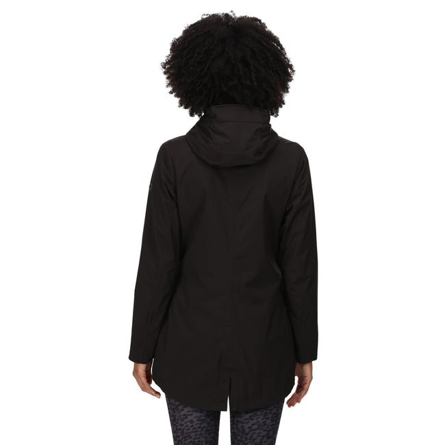 Black - Side - Regatta Womens-Ladies Pulton II Waterproof Jacket