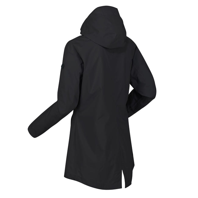 Black - Close up - Regatta Womens-Ladies Pulton II Waterproof Jacket
