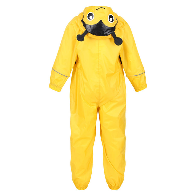 Maize Yellow - Back - Regatta Great Outdoors Kids Charco Waterproof Rain Suit
