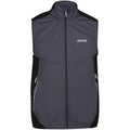 Dark Grey-Black - Front - Regatta Mens Lankin IV Softshell Body Warmer