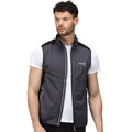 Dark Grey-Black - Side - Regatta Mens Lankin IV Softshell Body Warmer