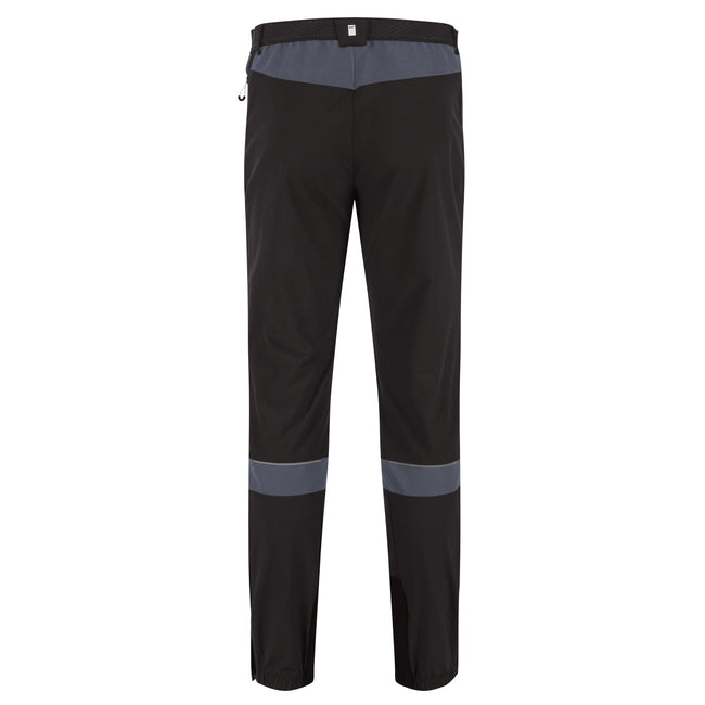 Black-India Grey - Pack Shot - Regatta Mens Mountain III Hiking Trousers