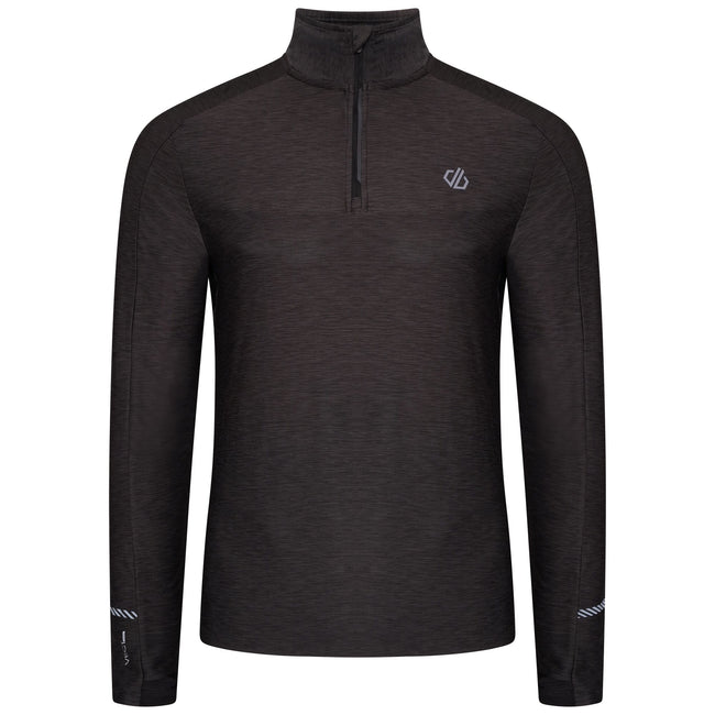 Black Marl - Front - Dare 2B Mens Power Up II Lightweight Jersey