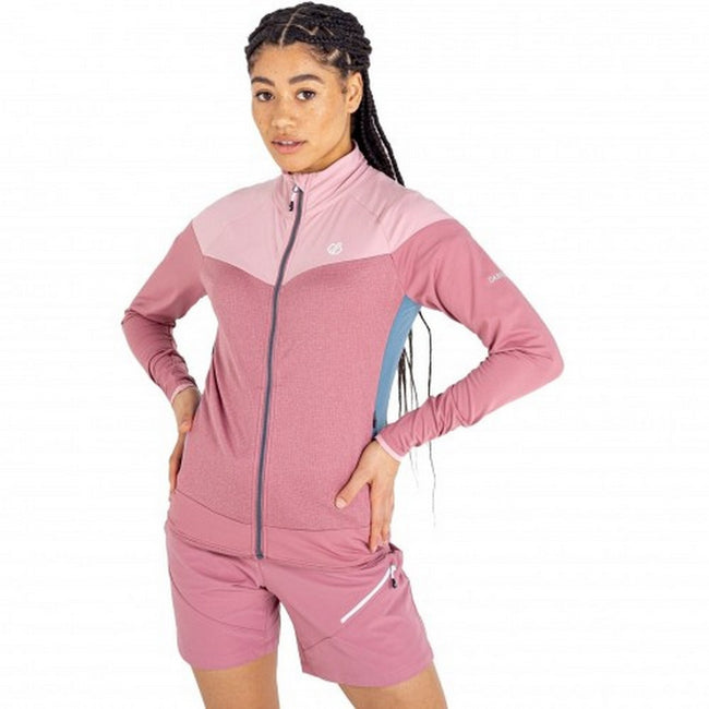 Mesa Rose-Powder Pink - Lifestyle - Dare 2B Womens-Ladies Elation II Core Stretch Recycled Fleece