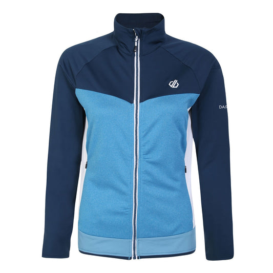 Niagra Blue-Moonlight Denim - Front - Dare 2B Womens-Ladies Elation II Core Stretch Recycled Fleece