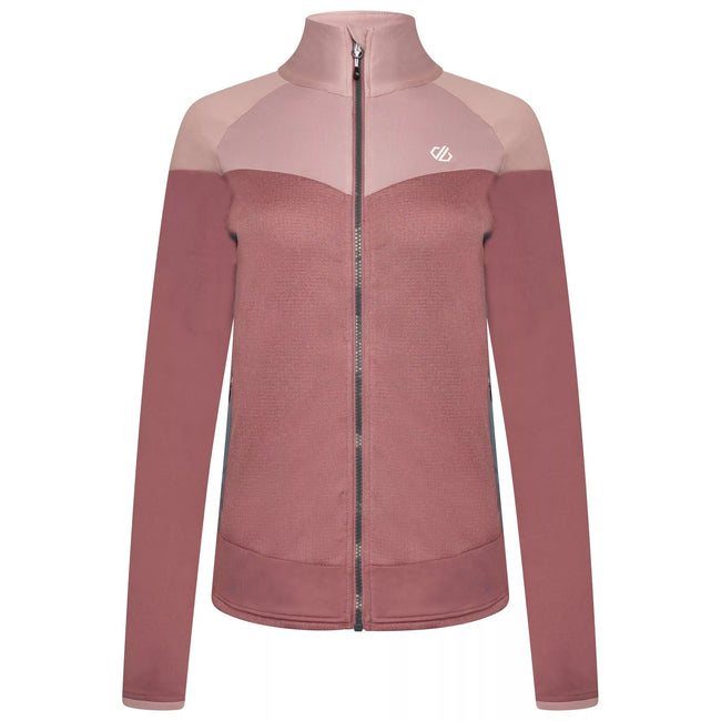 Mesa Rose-Powder Pink - Front - Dare 2B Womens-Ladies Elation II Core Stretch Recycled Fleece