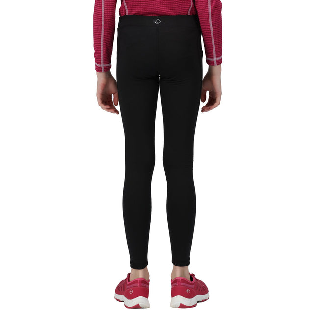 Black - Lifestyle - Regatta Childrens-Kids Barlia Winter Leggings