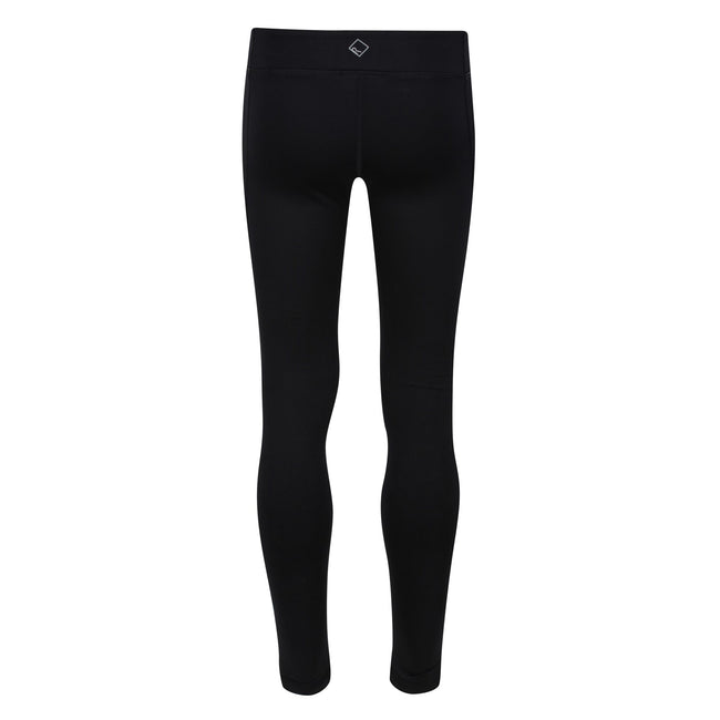 Black - Pack Shot - Regatta Childrens-Kids Barlia Winter Leggings
