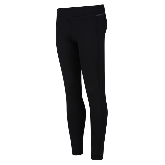 Black - Close up - Regatta Childrens-Kids Barlia Winter Leggings