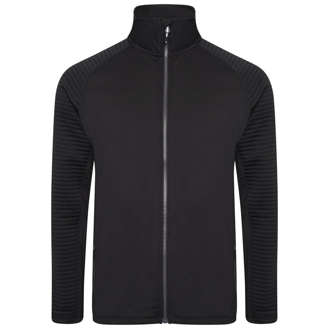 Black-Black - Front - Dare 2B Mens Core Stretch Full Zip Thermal Top