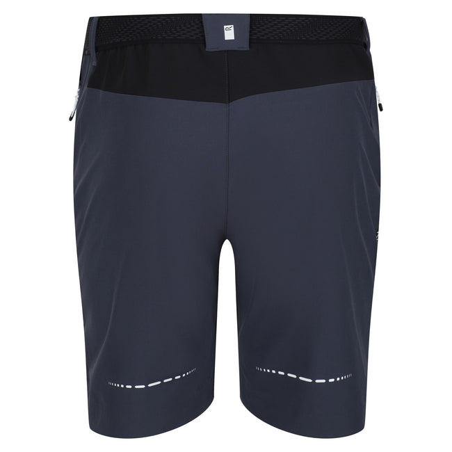 India Grey-Black - Back - Regatta Mens Mountain II Shorts