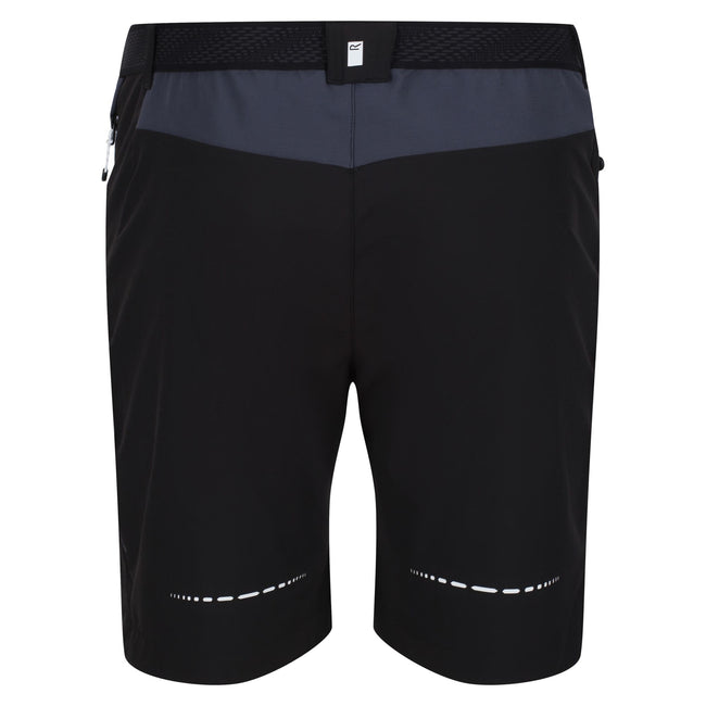 Black-India Grey - Back - Regatta Mens Mountain II Shorts