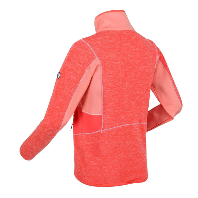 Neon Peach-Fusion Coral - Close up - Regatta Womens-Ladies Lindalla III Fleece