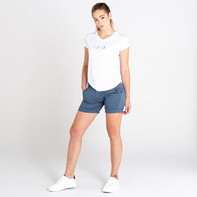 White - Side - Dare 2B Womens-Ladies Moments II Plants T-Shirt