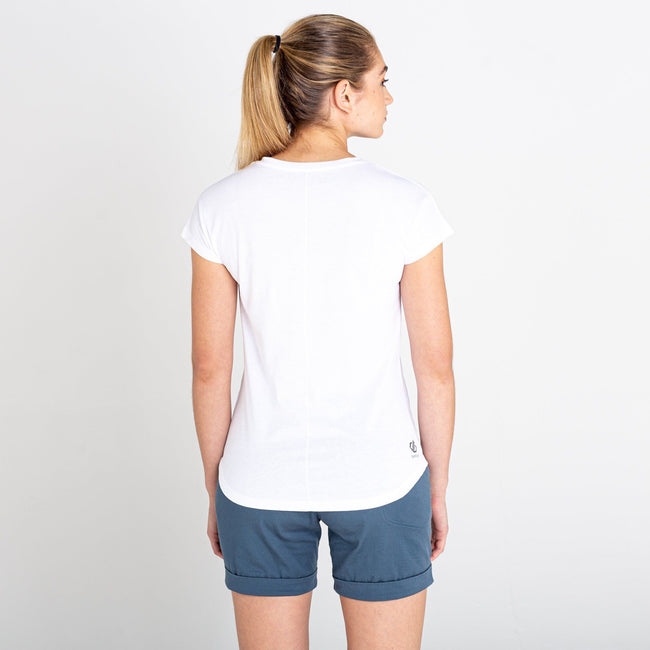 White - Lifestyle - Dare 2B Womens-Ladies Moments II Plants T-Shirt