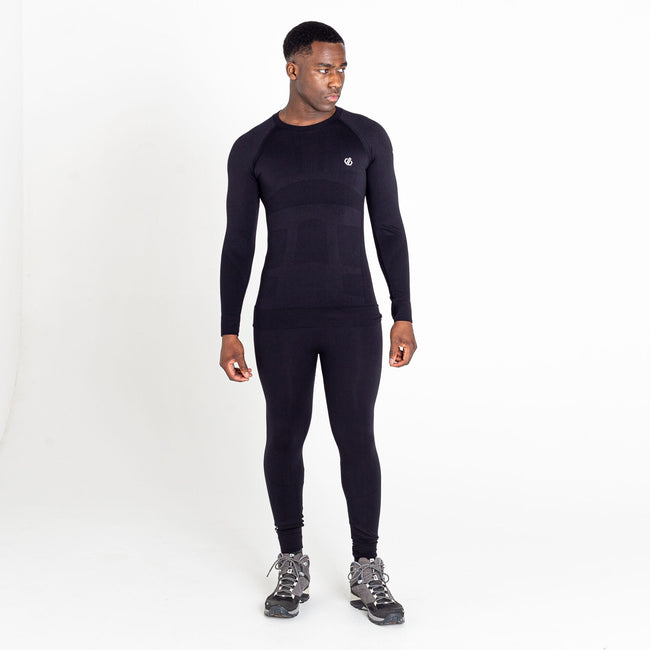 Black - Side - Regatta Mens Zone In Base Layer Bottoms