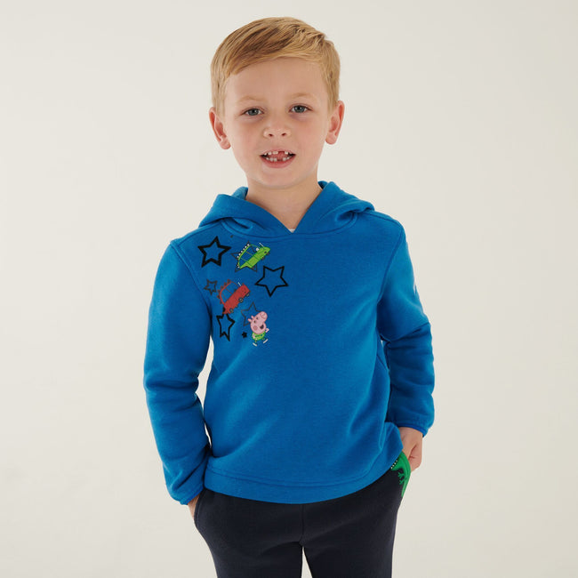 Imperial Blue - Lifestyle - Regatta Childrens-Kids Peppa Pig Hoodie