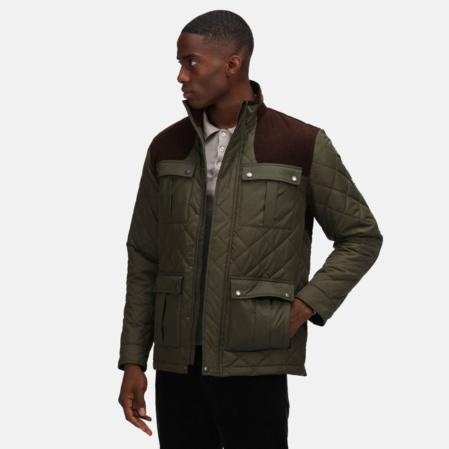 Dark Khaki - Lifestyle - Regatta Professional Mens Quilted Jacket