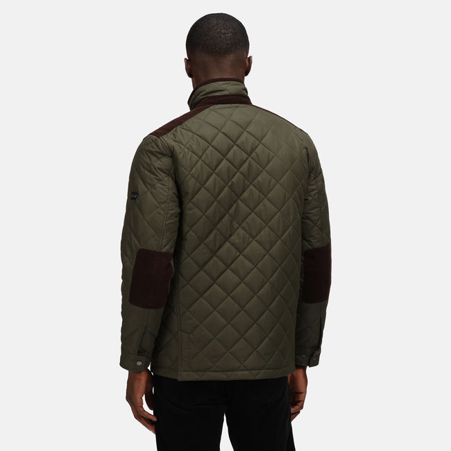 Dark Khaki - Pack Shot - Regatta Professional Mens Quilted Jacket