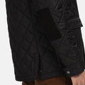 Black - Close up - Regatta Mens Padbury Quilted Jacket