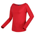 Miami Red - Side - Regatta Womens-Ladies Lakeisha Long-Sleeved T-Shirt